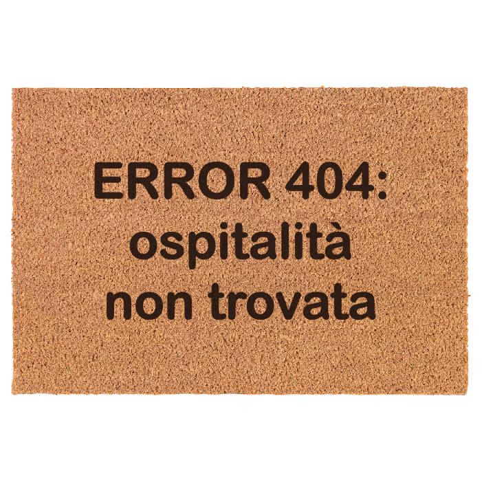 ERROR 404: ospitalità non trovata