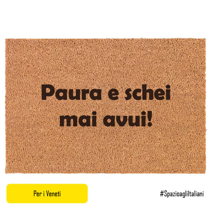 Paura e schei mai avui