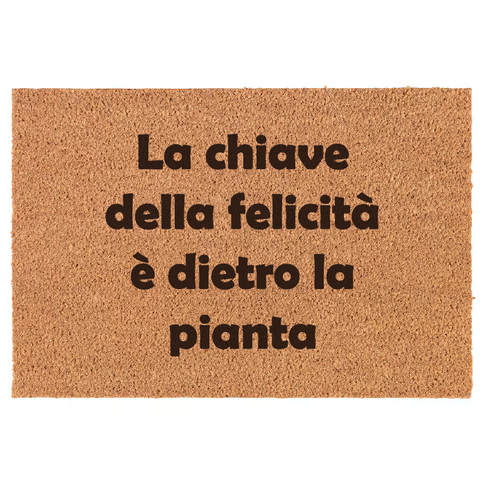 La chiave della felicità è dietro la pianta