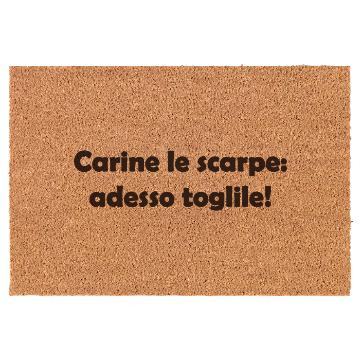 Carine le scarpe, adesso toglile!