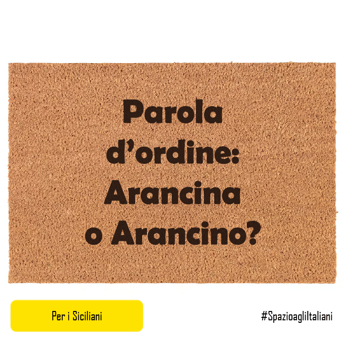 Parola d'ordine: Arancina o Arancino?