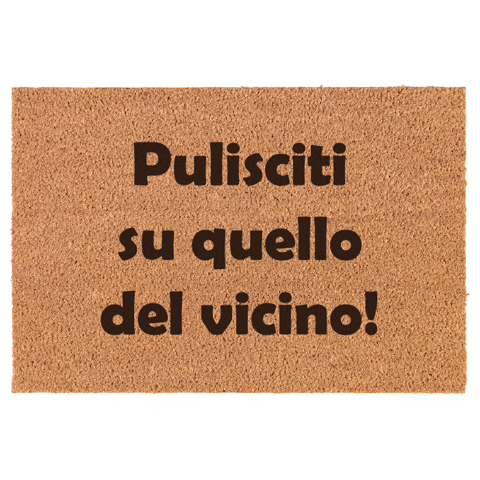 Pulisciti su quello del vicino